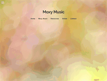 Tablet Screenshot of moxymusic.org